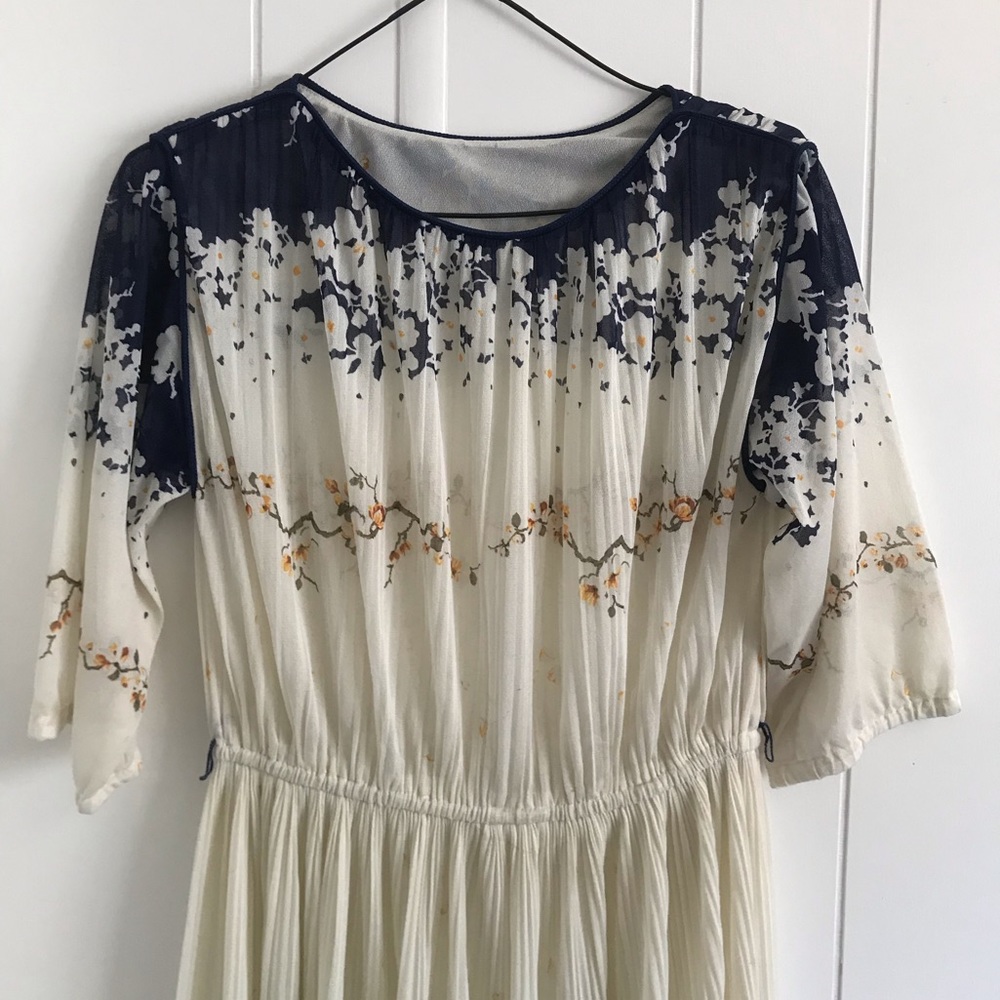 Vintage retro sheer 1950s dress